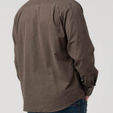 Camisa Algodón Orgánico Hombre Corduroy Café Rockford