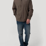 Camisa Algodón Orgánico Hombre Corduroy Café Rockford