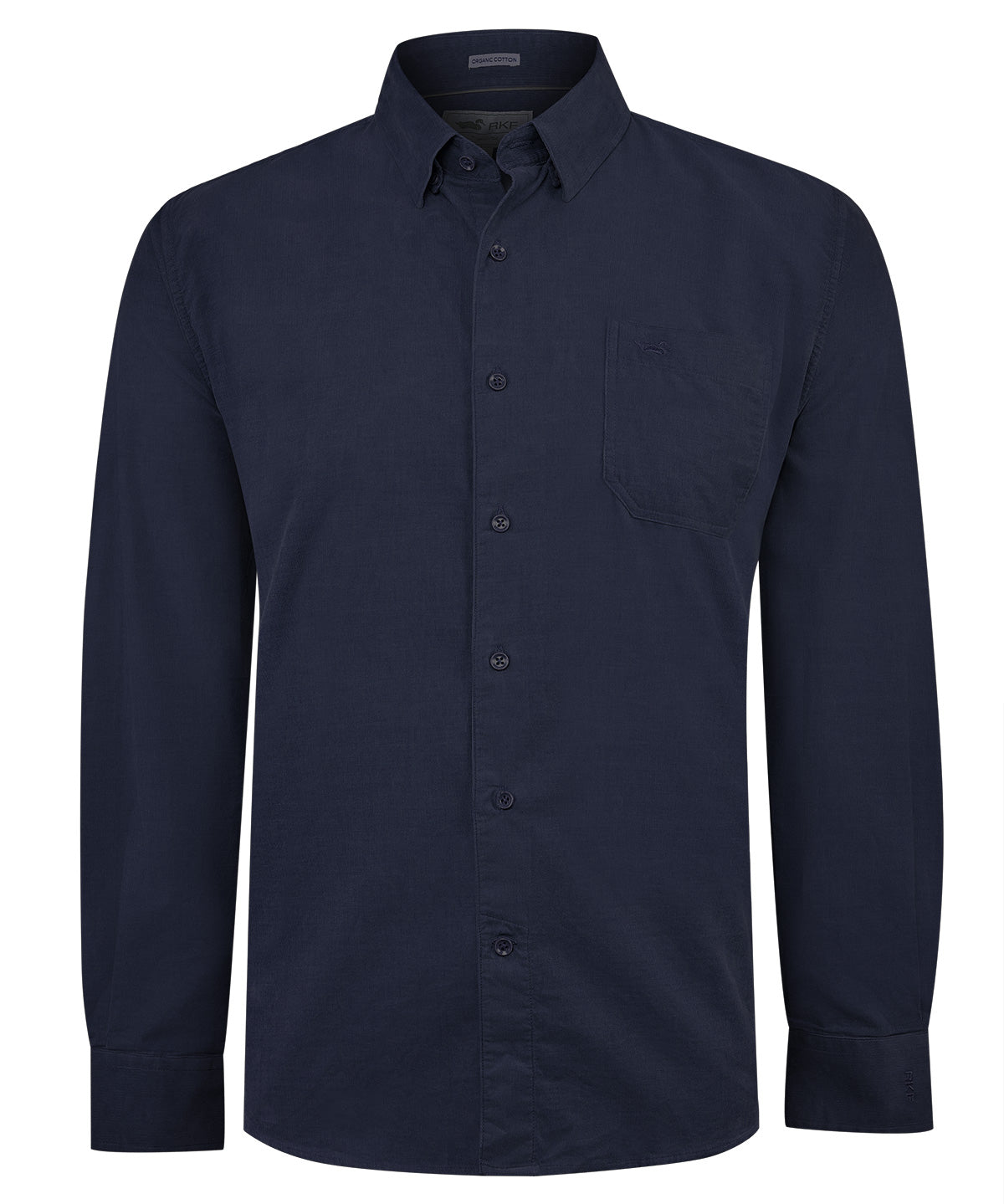Camisa Algodón Orgánico Hombre Corduroy Azul Rockford