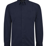 Camisa Algodón Orgánico Hombre Corduroy Azul Rockford