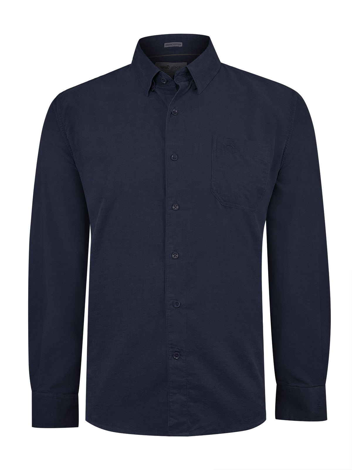 Camisa Algodón Orgánico Hombre Corduroy Azul Rockford
