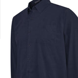 Camisa Algodón Orgánico Hombre Corduroy Azul Rockford