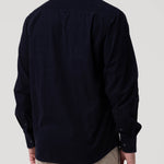 Camisa Algodón Orgánico Hombre Corduroy Azul Rockford