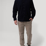 Camisa Algodón Orgánico Hombre Corduroy Azul Rockford