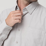 Camisa Algodón Orgánico Hombre Corduroy Gris Rockford