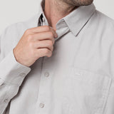 Camisa Algodón Orgánico Hombre Corduroy Gris Rockford