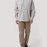 Camisa Algodón Orgánico Hombre Corduroy Gris Rockford