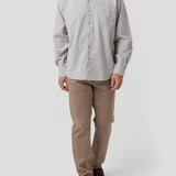 Camisa Algodón Orgánico Hombre Corduroy Gris Rockford