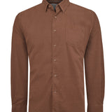 Camisa Algodón Orgánico Hombre Corduroy Café Rockford