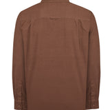 Camisa Algodón Orgánico Hombre Corduroy Café Rockford