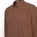 Camisa Algodón Orgánico Hombre Corduroy Café Rockford