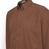 Camisa Algodón Orgánico Hombre Corduroy Café Rockford