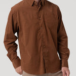 Camisa Algodón Orgánico Hombre Corduroy Café Rockford