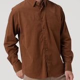 Camisa Algodón Orgánico Hombre Corduroy Café Rockford