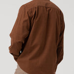 Camisa Algodón Orgánico Hombre Corduroy Café Rockford