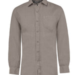 Camisa Lino Orgánico Hombre Linen Café Rockford