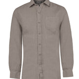 Camisa Lino Orgánico Hombre Linen Café Rockford