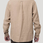 Camisa Lino Orgánico Hombre Linen Café Rockford
