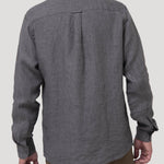 Camisa Lino Orgánico Hombre Linen Gris Rockford