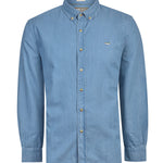 Camisa Algodón Orgánico Hombre Chambray Café Rockford