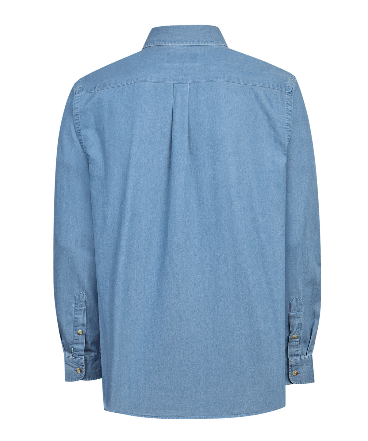 Camisa Algodón Orgánico Hombre Chambray Café Rockford