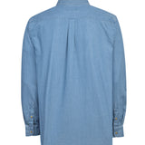 Camisa Algodón Orgánico Hombre Chambray Café Rockford