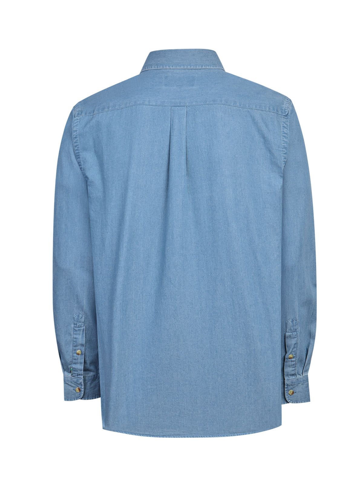 Camisa Algodón Orgánico Hombre Chambray Café Rockford