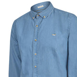 Camisa Algodón Orgánico Hombre Chambray Café Rockford