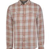 Camisa Algodón Orgánico Hombre Bradford Café Cuadrillé Rockford