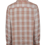 Camisa Algodón Orgánico Hombre Bradford Café Cuadrillé Rockford