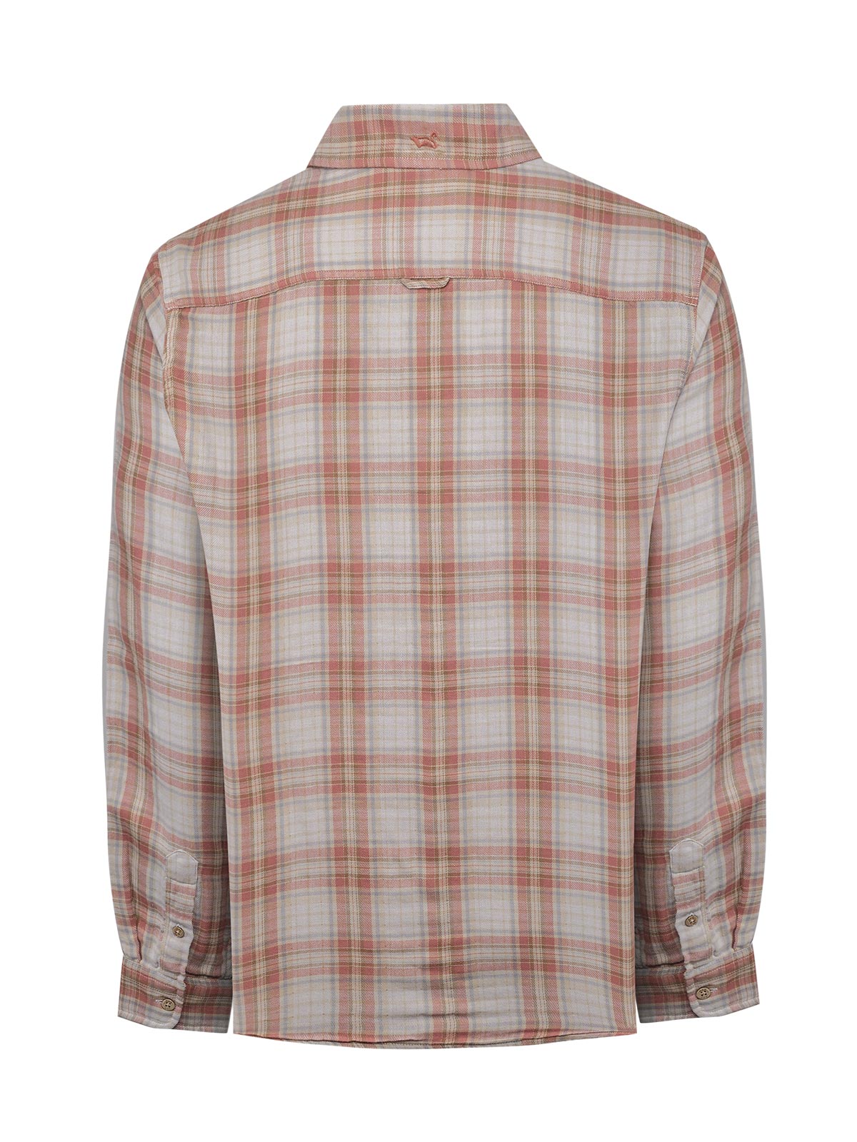 Camisa Algodón Orgánico Hombre Bradford Café Cuadrillé Rockford
