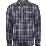 Camisa Algodón Orgánico Hombre Bradford Azul Cuadrillé Rockford
