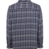 Camisa Algodón Orgánico Hombre Bradford Azul Cuadrillé Rockford