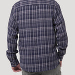 Camisa Algodón Orgánico Hombre Bradford Azul Cuadrillé Rockford