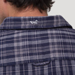 Camisa Algodón Orgánico Hombre Bradford Azul Cuadrillé Rockford