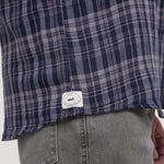 Camisa Algodón Orgánico Hombre Bradford Azul Cuadrillé Rockford