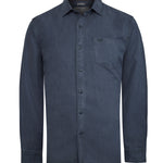 Camisa Tencel Hombre Tencel Azul Rockford