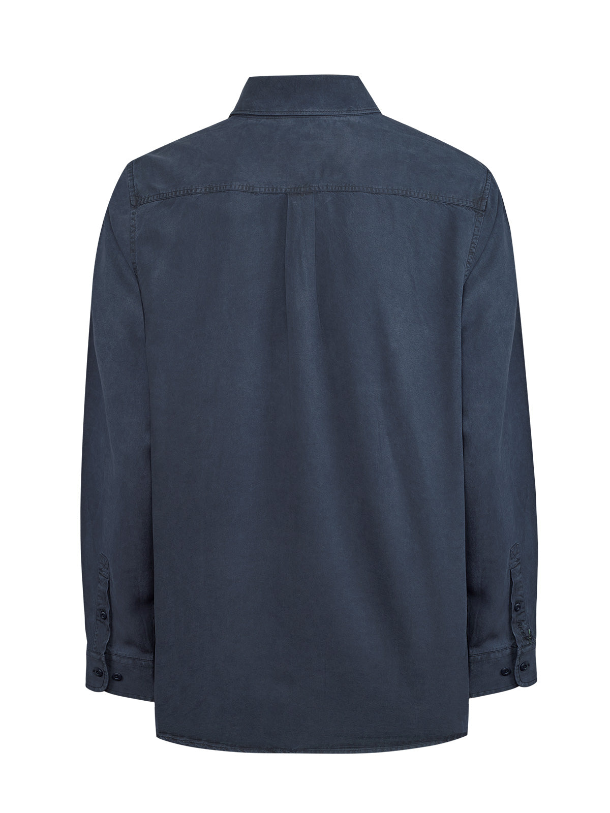 Camisa Tencel Hombre Tencel Azul Rockford