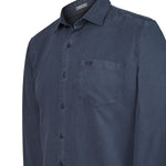 Camisa Tencel Hombre Tencel Azul Rockford
