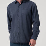 Camisa Tencel Hombre Tencel Azul Rockford