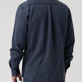 Camisa Tencel Hombre Tencel Azul Rockford