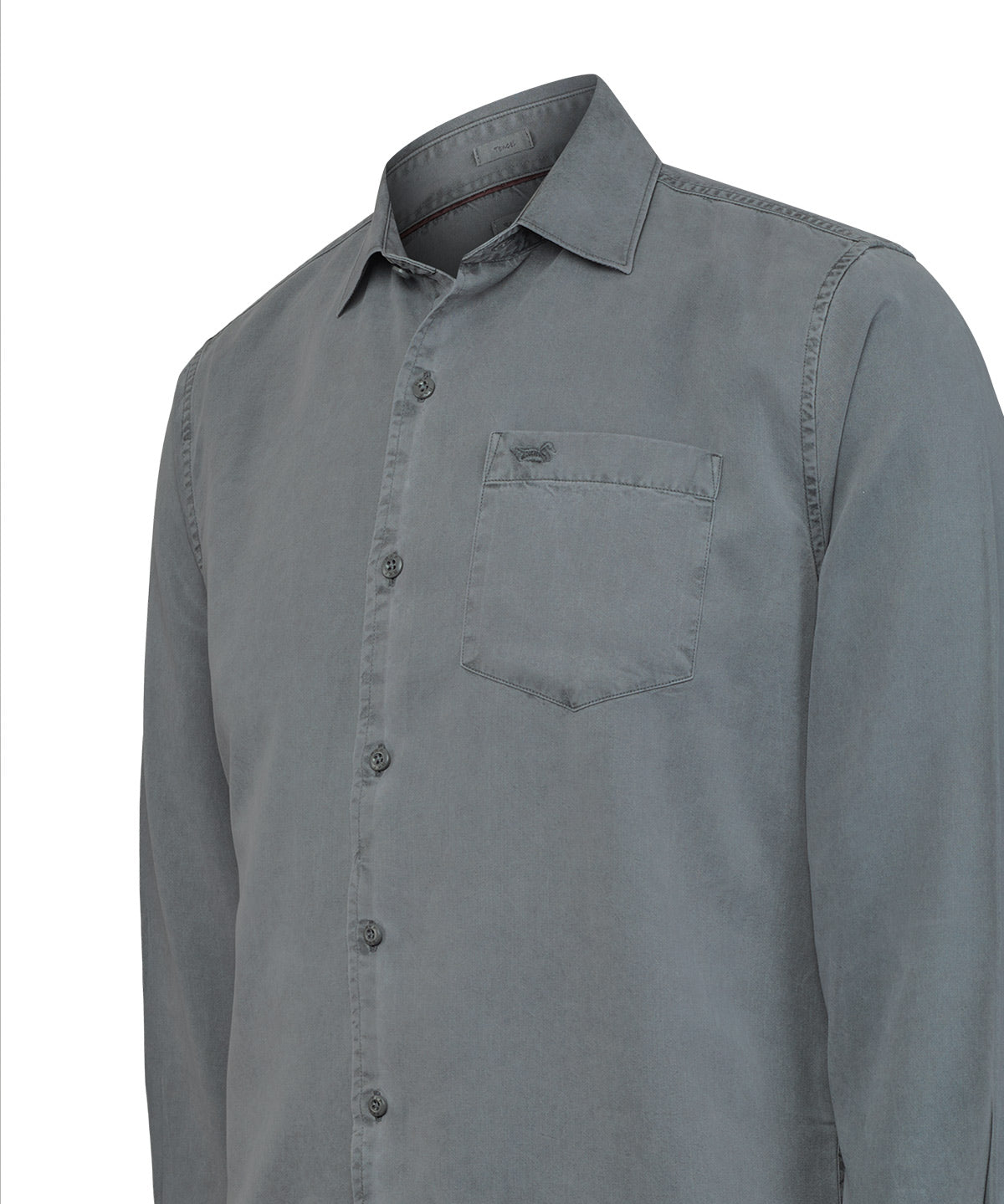 Camisa Tencel Hombre Tencel Gris Rockford