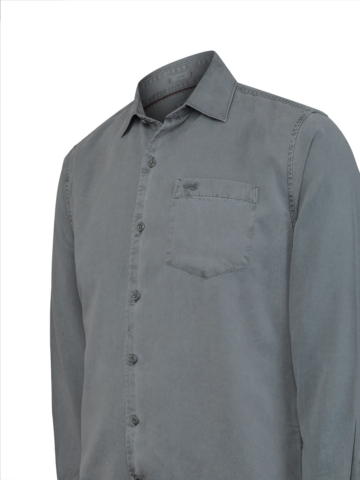 Camisa Tencel Hombre Tencel Gris Rockford