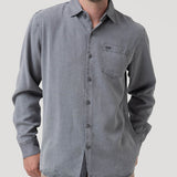 Camisa Tencel Hombre Tencel Gris Rockford