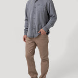 Camisa Tencel Hombre Tencel Gris Rockford