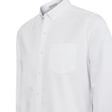 Camisa Algodón Orgánico Hombre Oxford Blanco Rockford