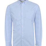 Camisa Algodón Orgánico Hombre Oxford Celeste Rockford