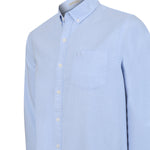 Camisa Algodón Orgánico Hombre Oxford Celeste Rockford