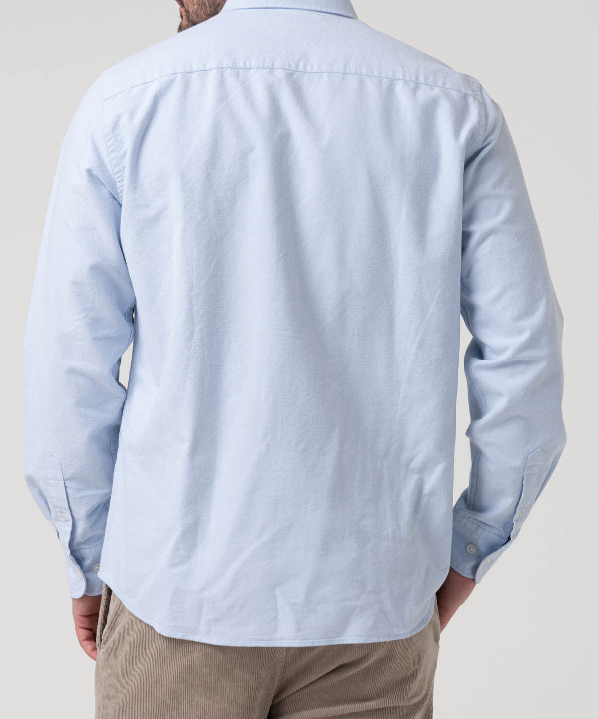 Camisa Algodón Orgánico Hombre Oxford Celeste Rockford