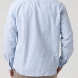 Camisa Algodón Orgánico Hombre Oxford Celeste Rockford